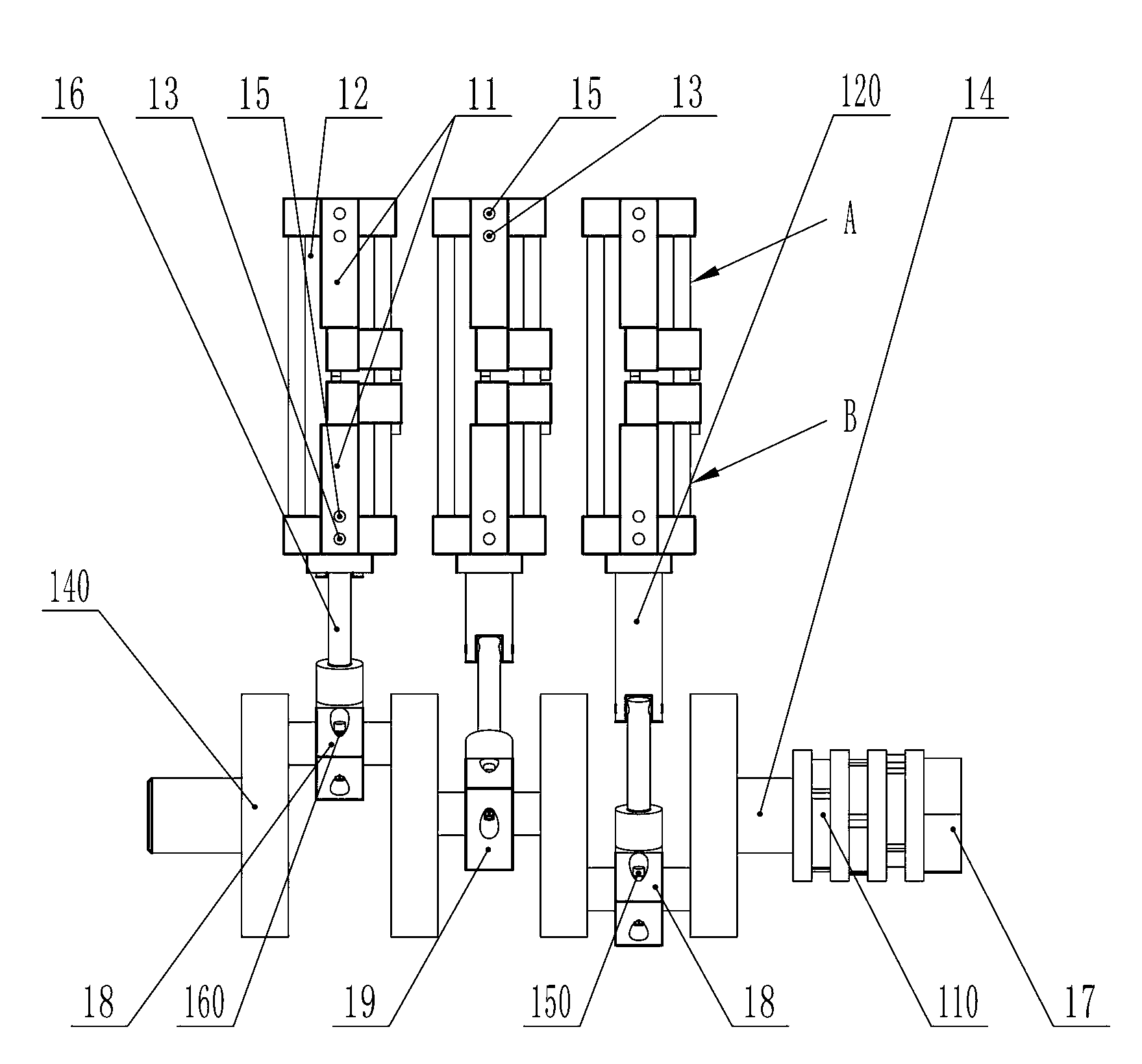 Variable multi-cylinder aerodynamic engine