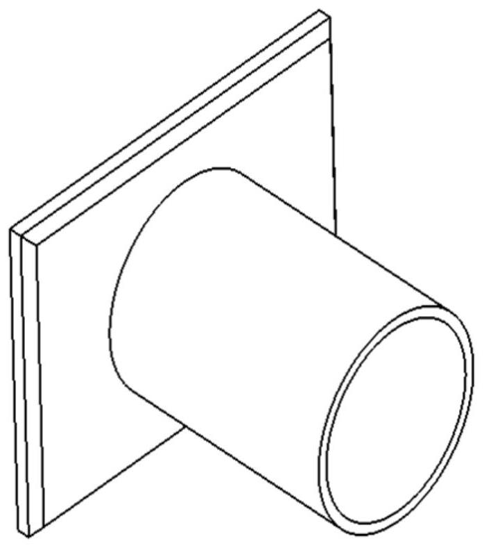 Pneumatic test device based on large-size control surface hinge moment