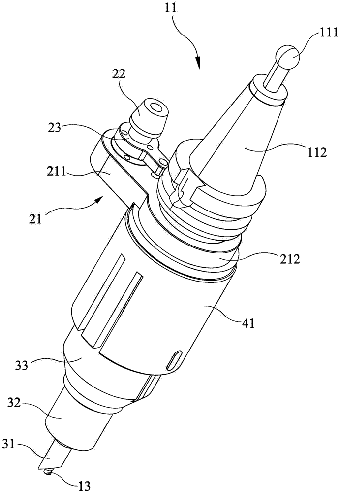 Numerically controlled inclined hole machining device