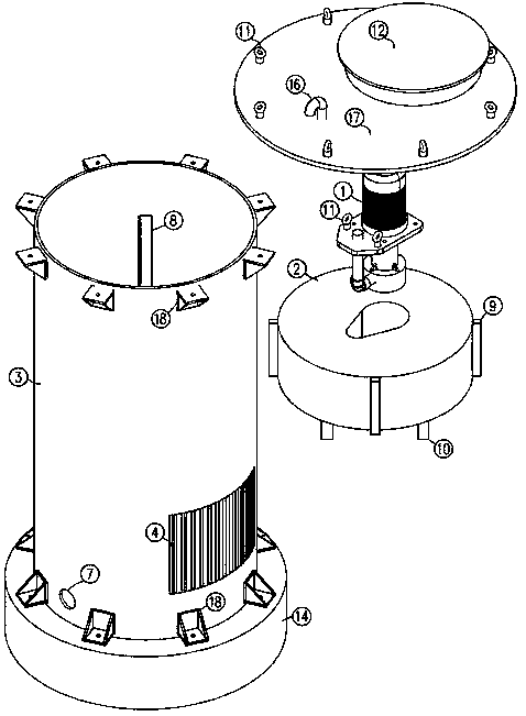 Moveable water intaking device for small and medium-sized seawater desalination system