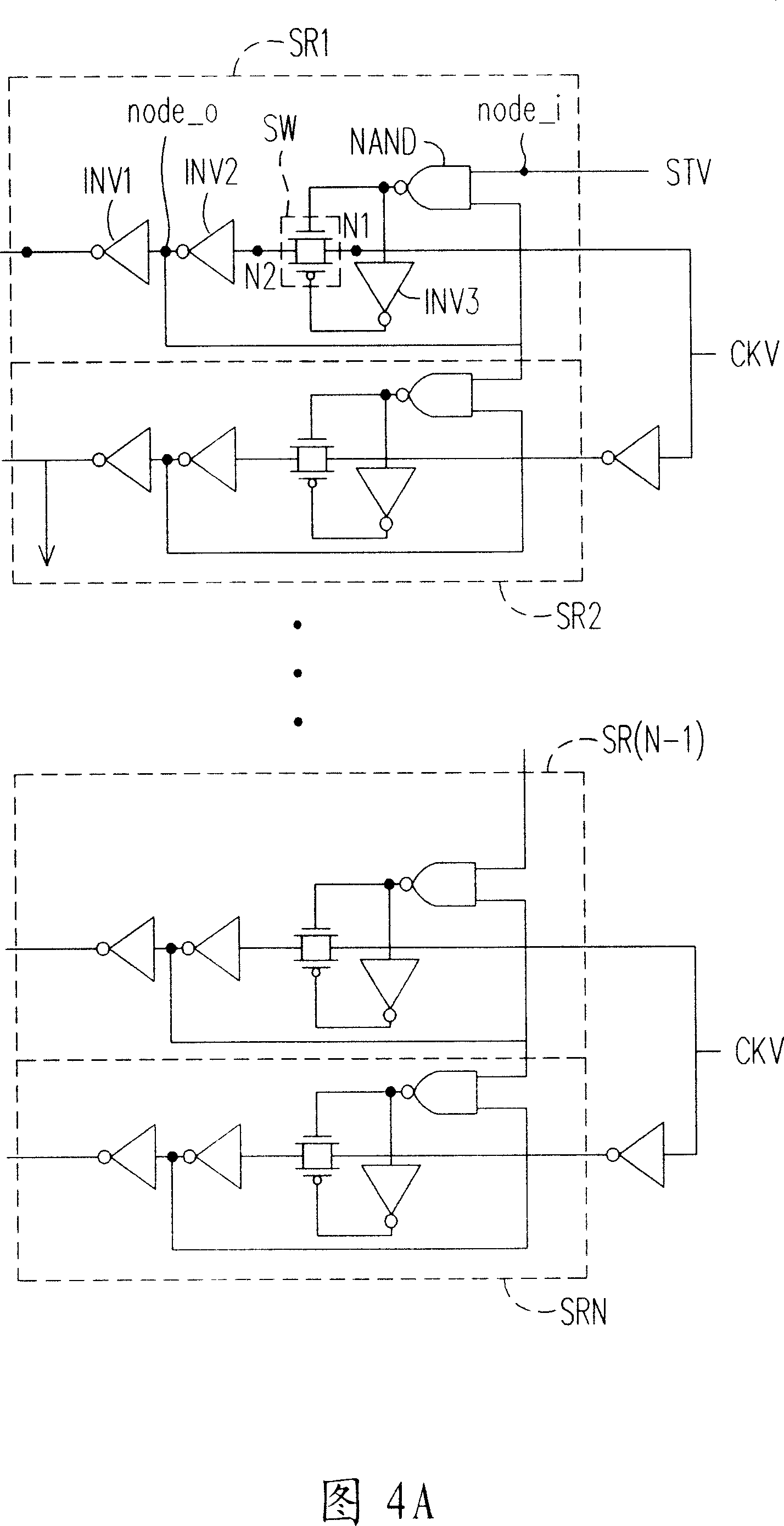 Planar display device and scanning driver