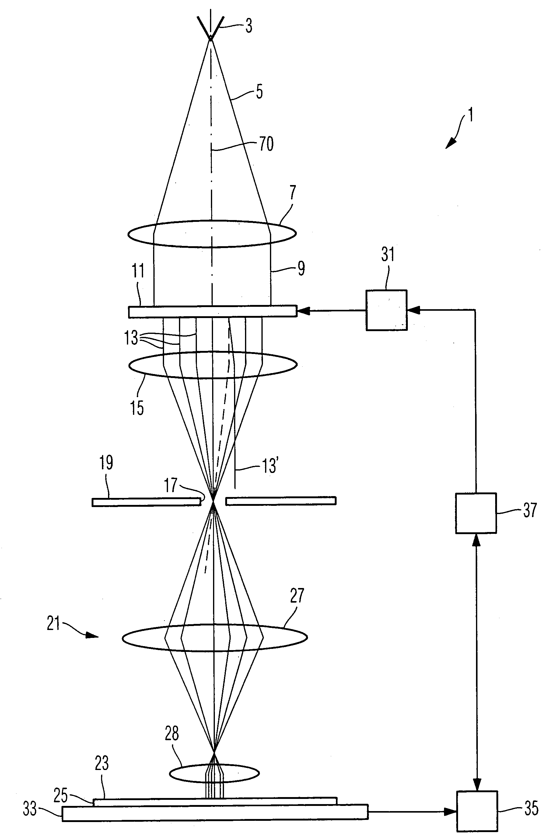 Charged particle beam exposure system and beam manipulating arrangement