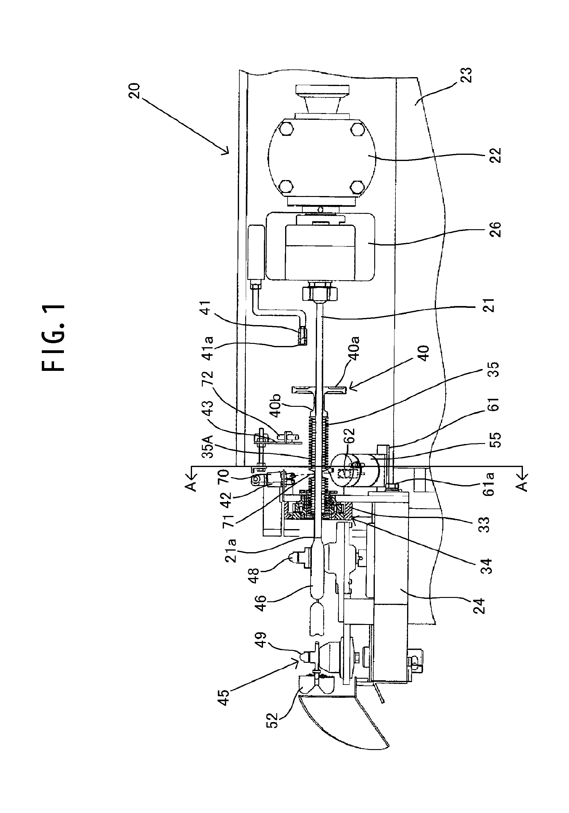 Detecting structure for a stuffing apparatus