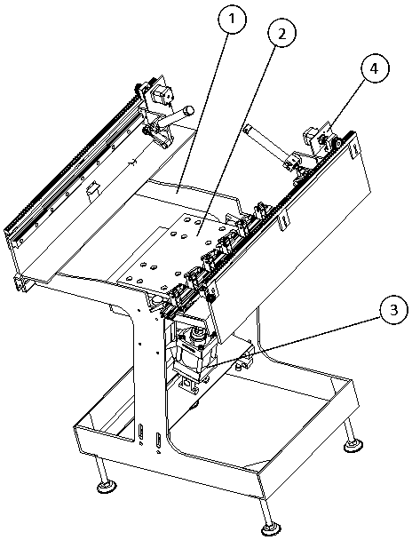 Automatic installation machine for straight springs of soft sofa seat frame