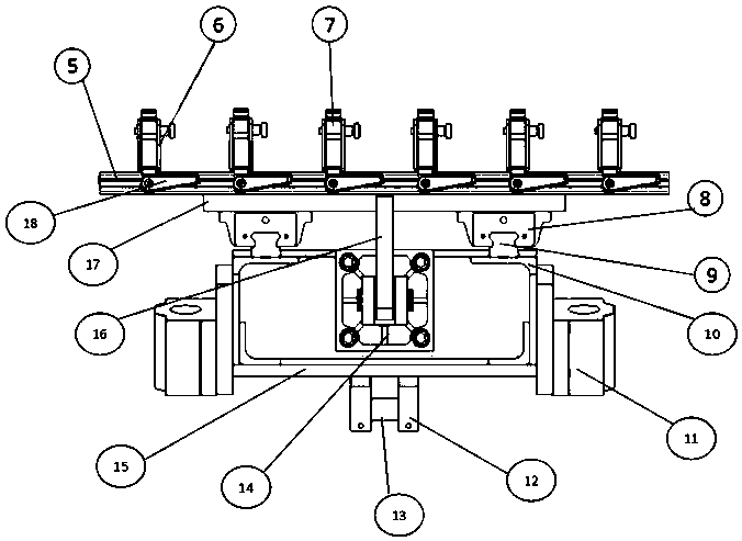 Automatic installation machine for straight springs of soft sofa seat frame