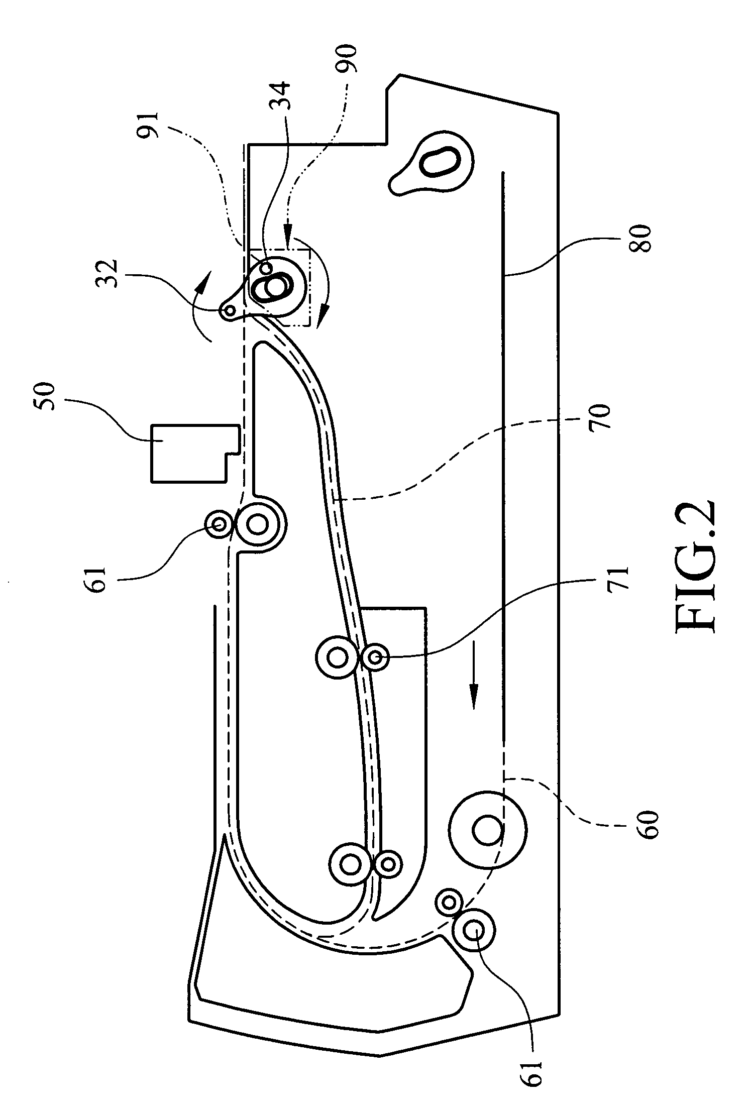 Paper conveying apparatus and method for flipping paper