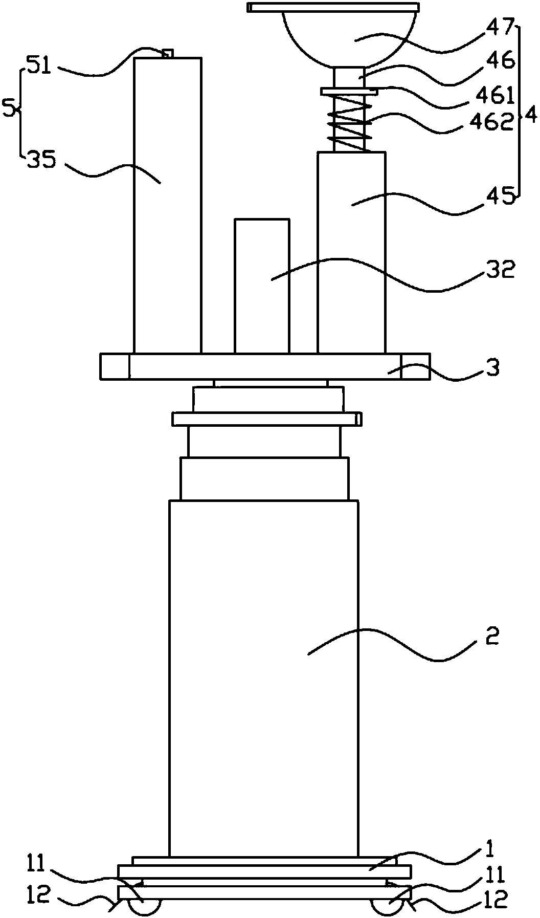 Equipment capable of punching ceiling and mounting expansion bolt conveniently