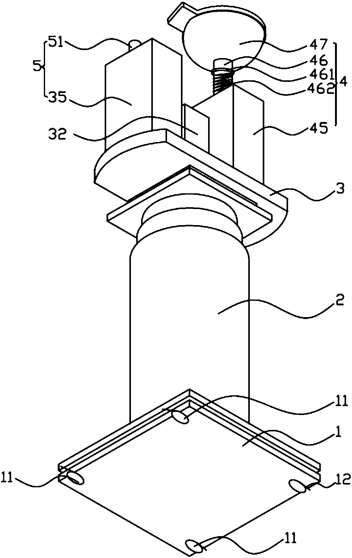 Equipment capable of punching ceiling and mounting expansion bolt conveniently