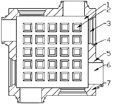 Array plate type solar heat collecting assembly