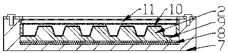 Array plate type solar heat collecting assembly