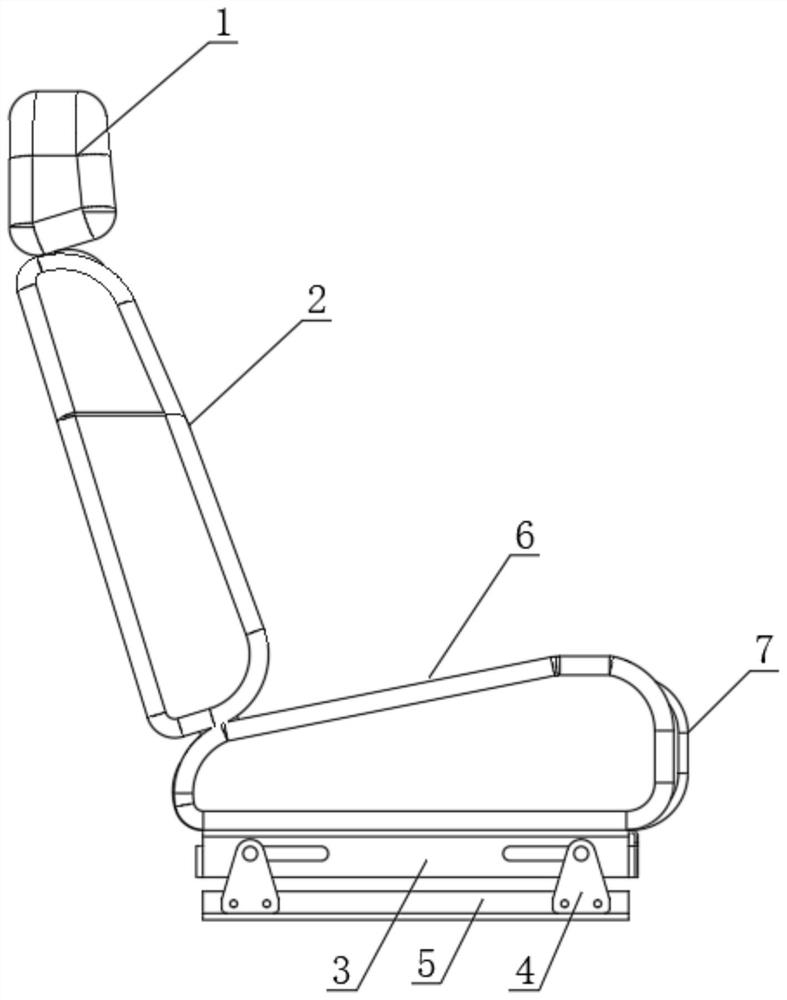 Reversible automobile co-driver seat cushion structure