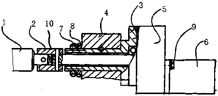 Lead screw connecting device