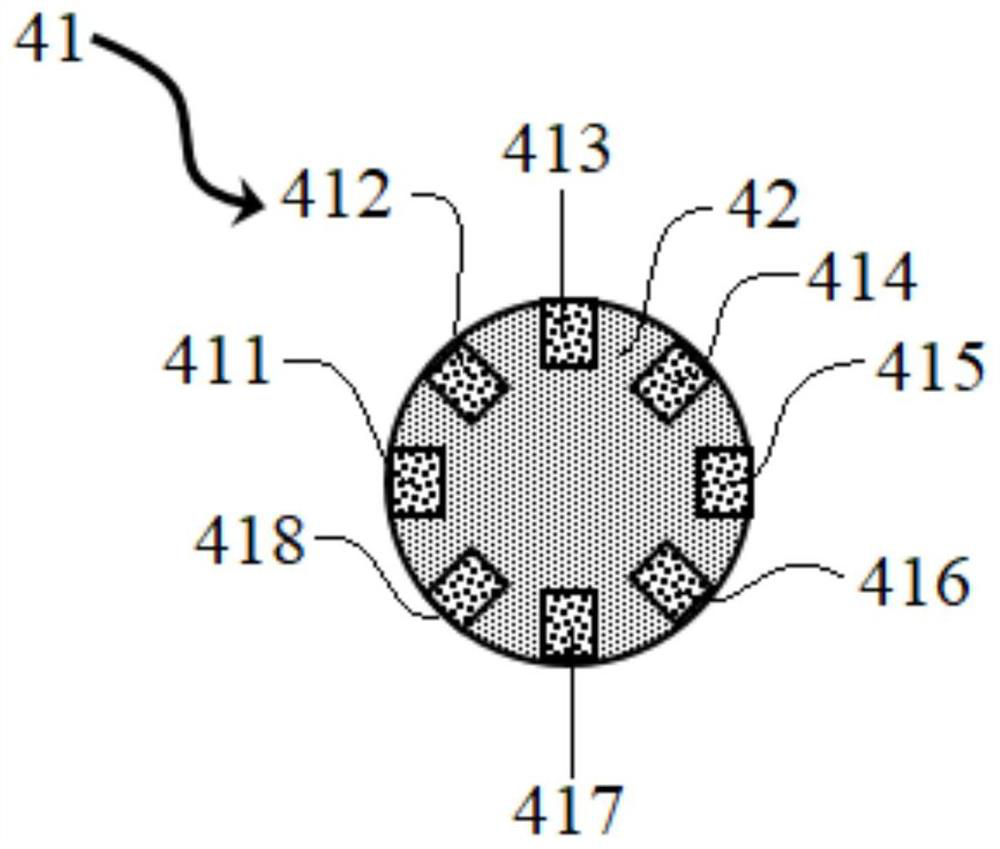 Device for measuring surface flow field of molten steel in crystallizer based on current change