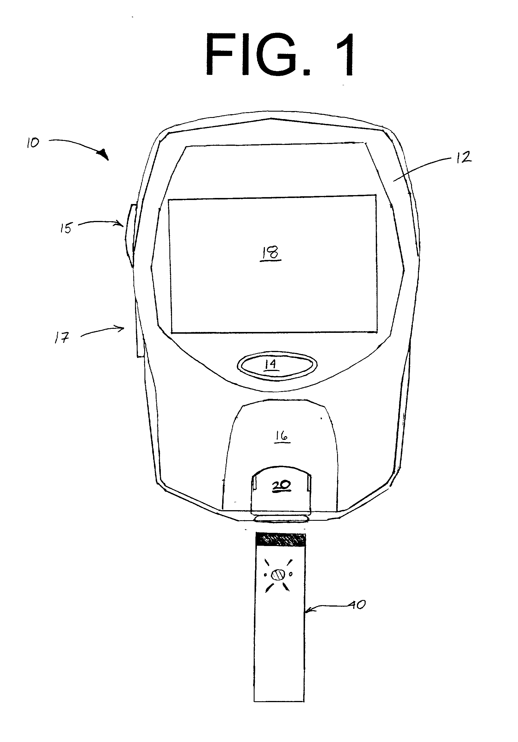 Method for determining concentration of an analyte in a test strip