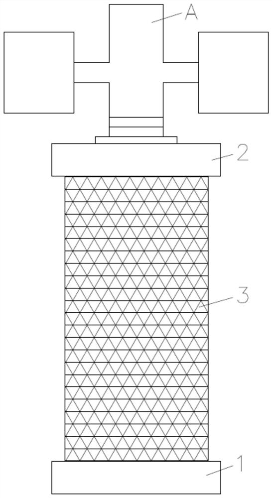 Filtering device with water hammer eliminating device