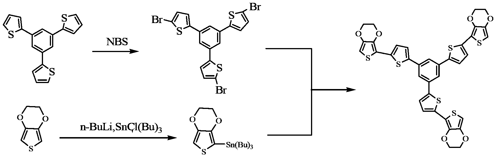 Oligothiophene derivative and preparation method thereof