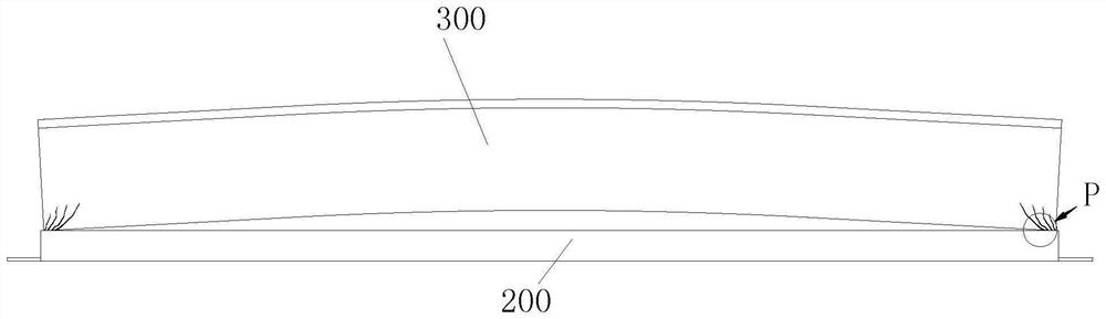 Construction device and construction method of self-adaptive post-tensioning prefabricated box girder