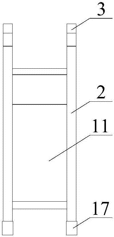 Garbage self-unloading device for cleaning machine