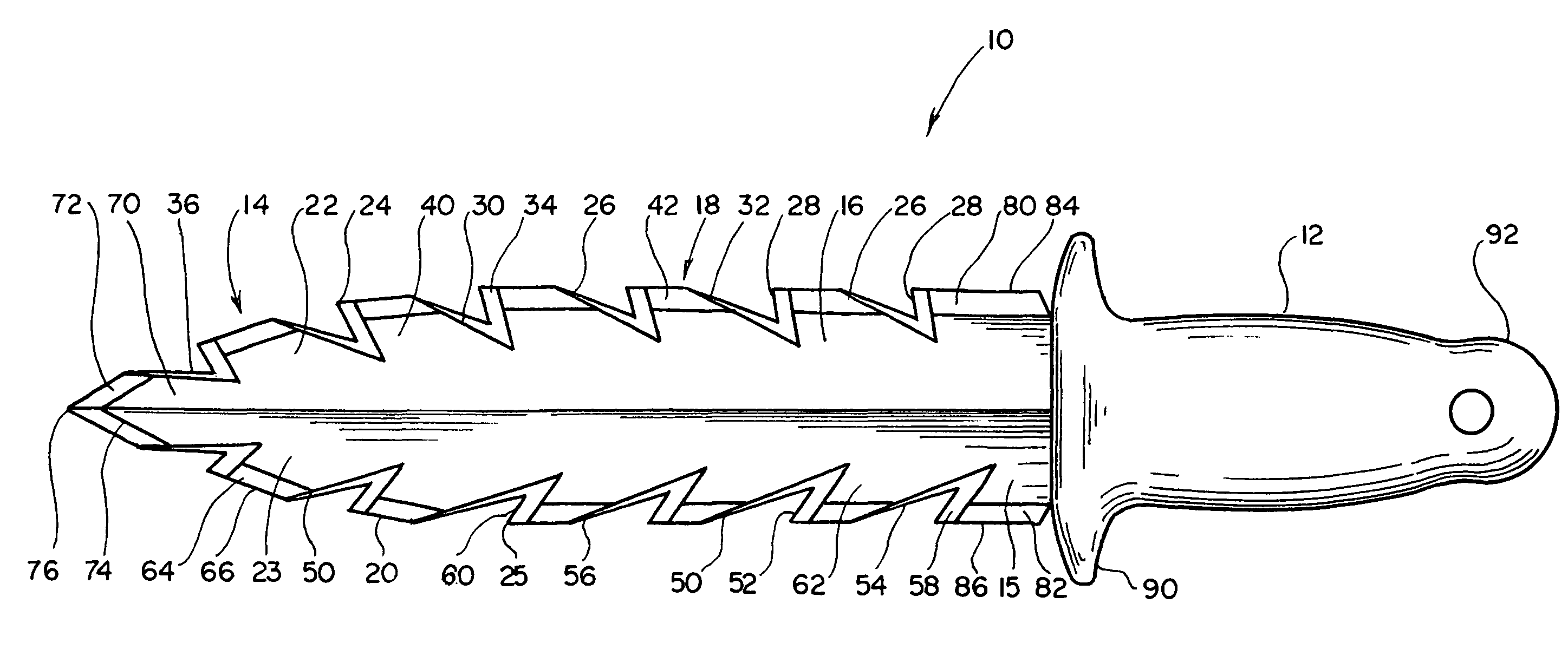 Serrated knife