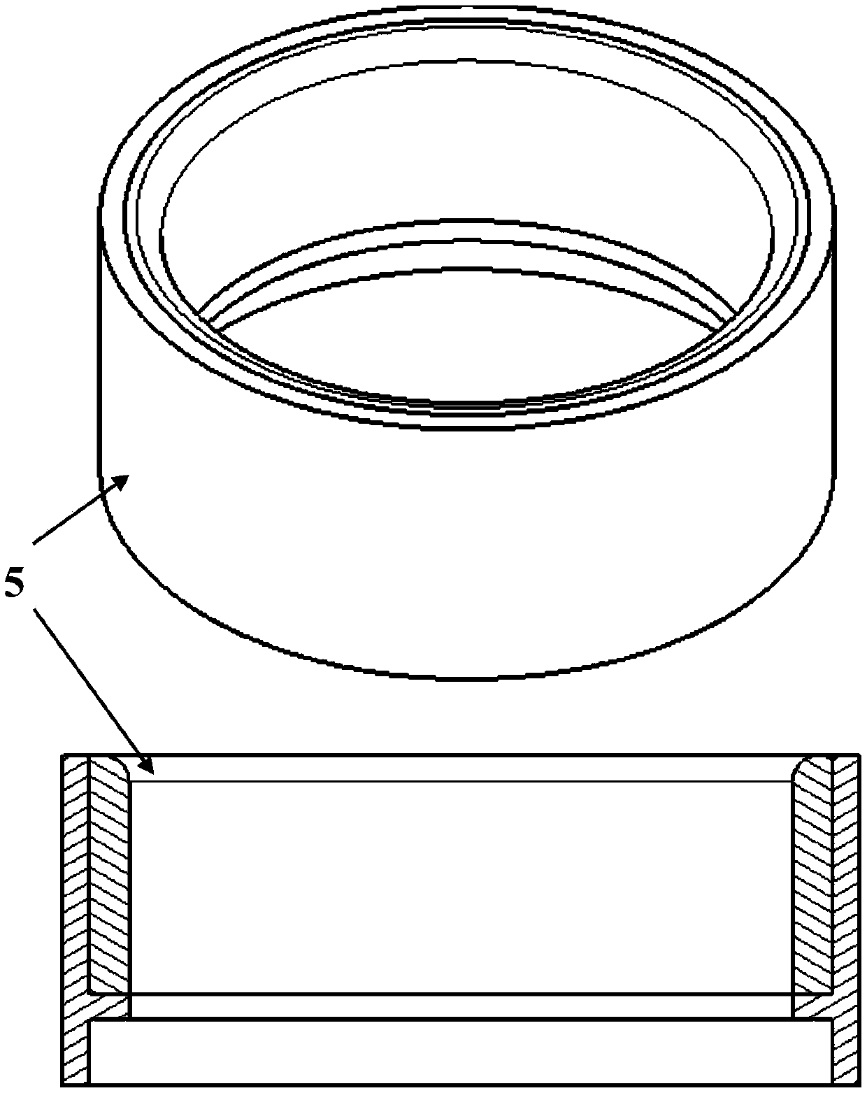 Method for connecting nickel-based high-temperature alloy annular piece with copper-silver alloy through partial diffusion bonding