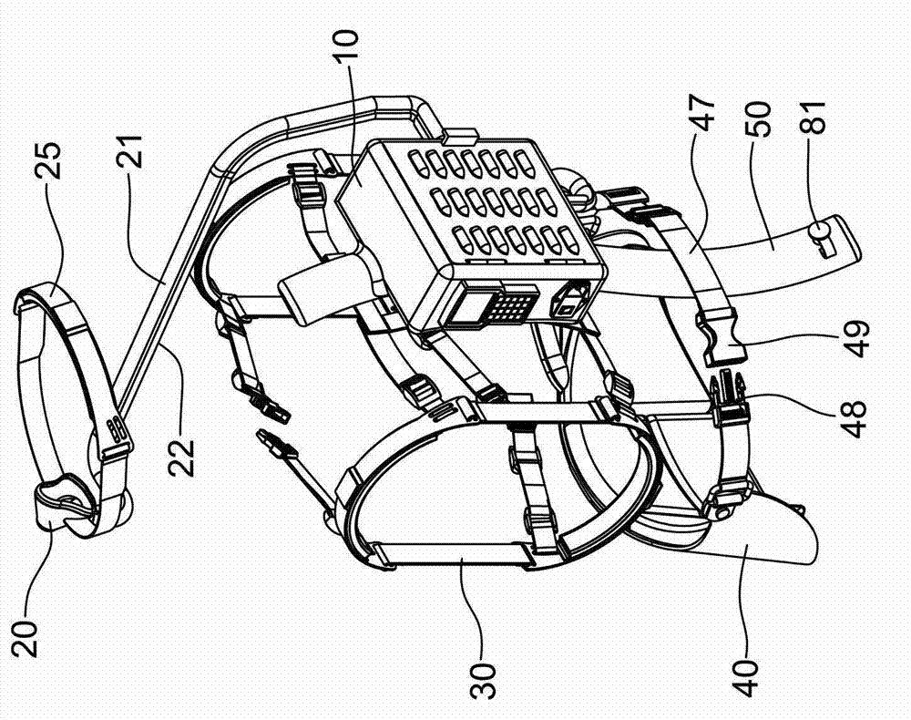 Abdominal respiration training device