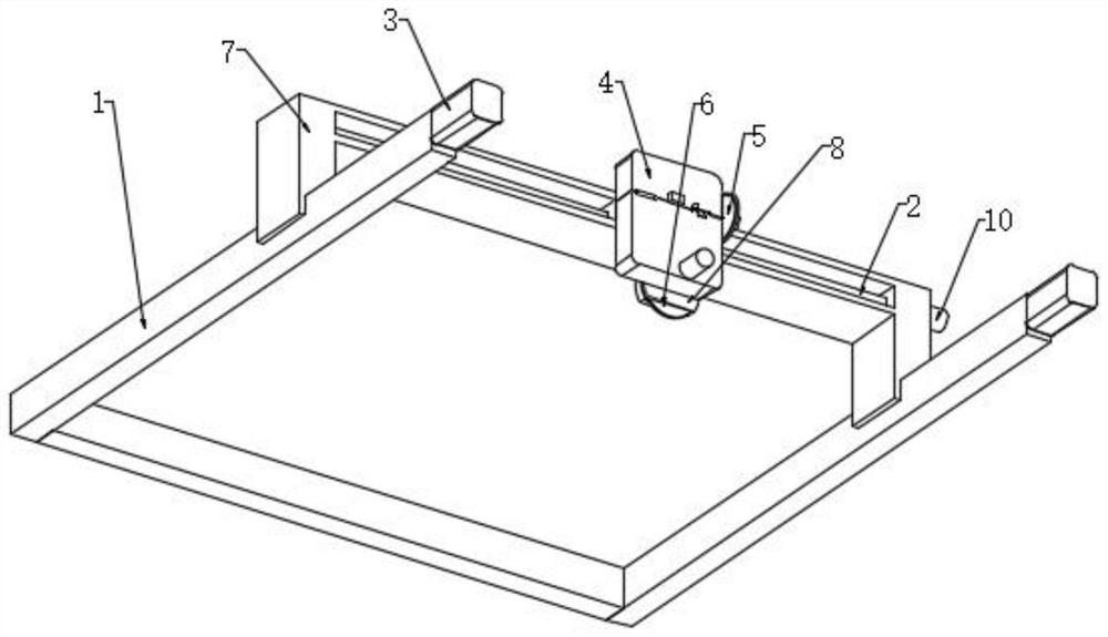 Novel cutting-off device for cutting off pouring gate