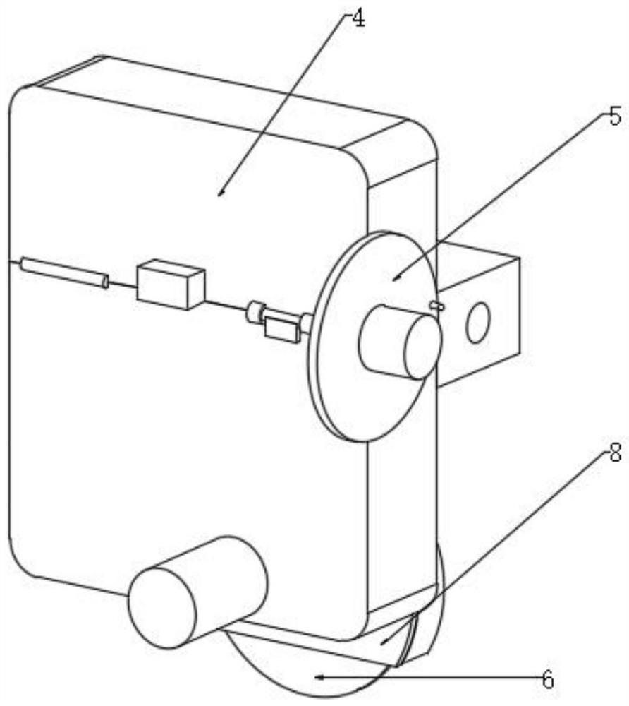 Novel cutting-off device for cutting off pouring gate