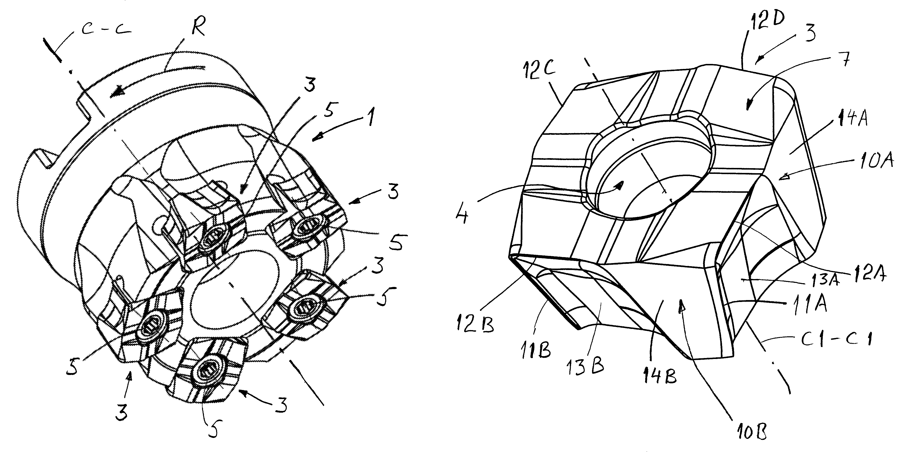 Milling cutter, a milling cutter body and an indexable cutting insert