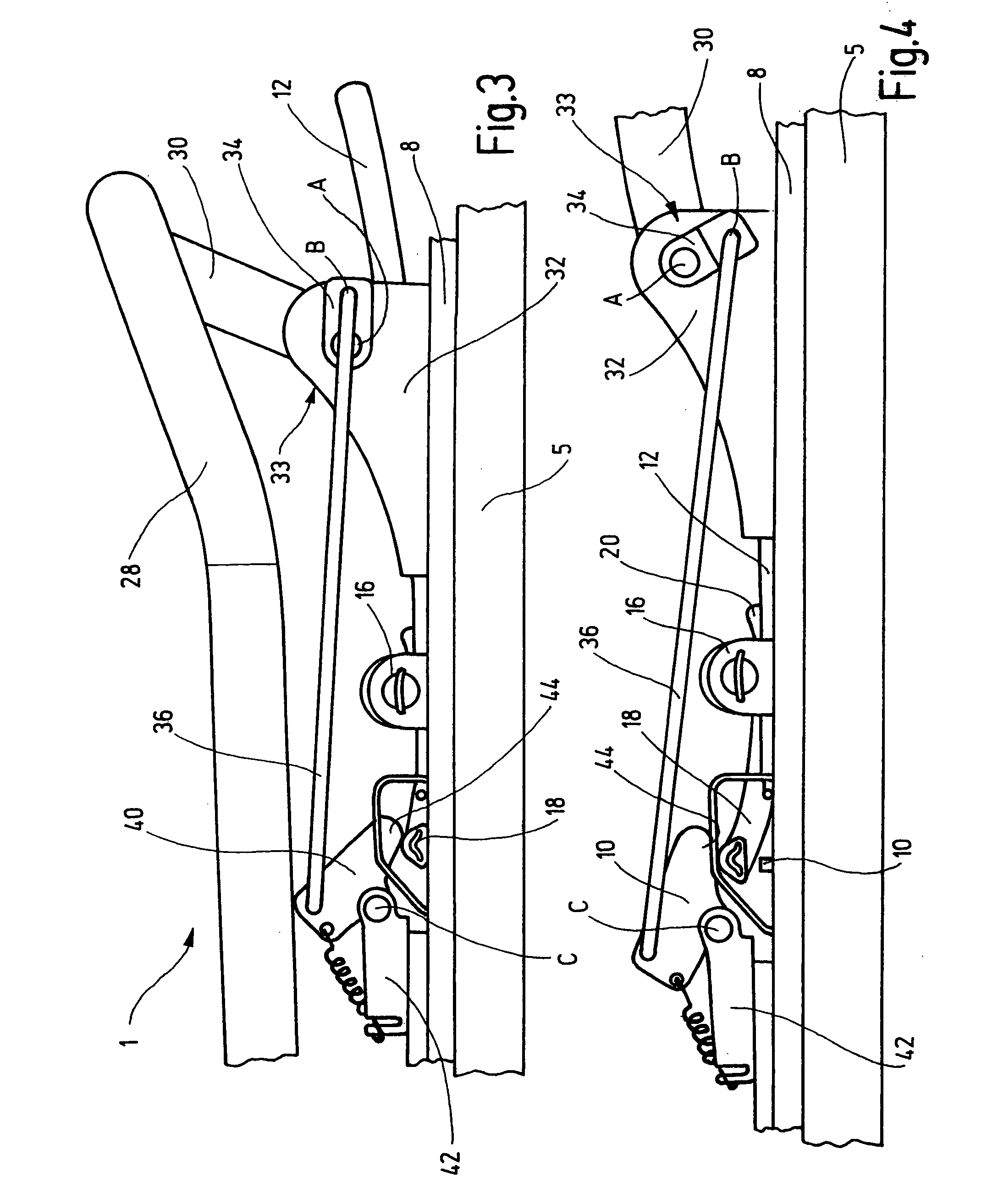 Vehicle seat with floor position