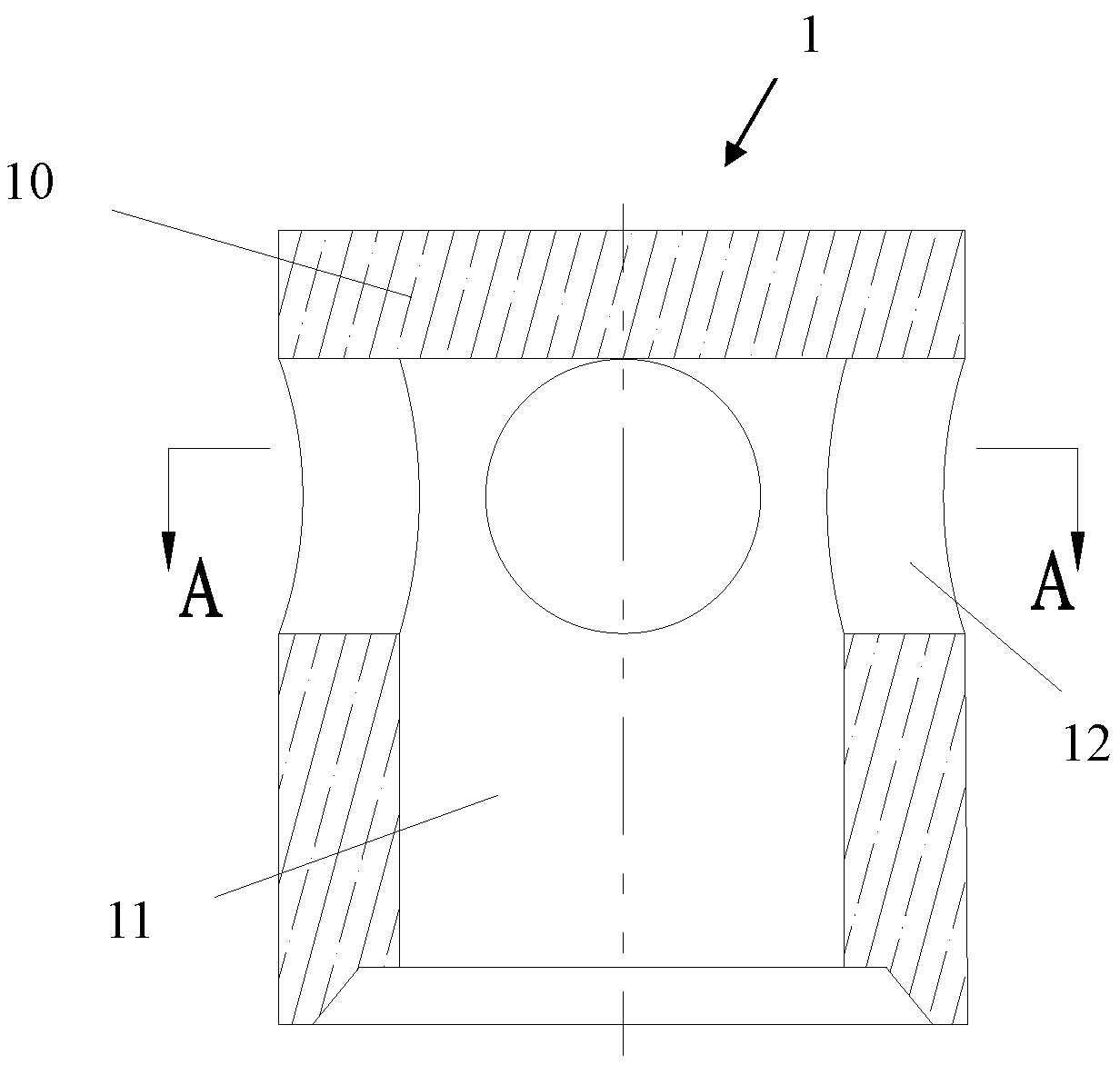 Sliding water gap device capable of preventing vortex