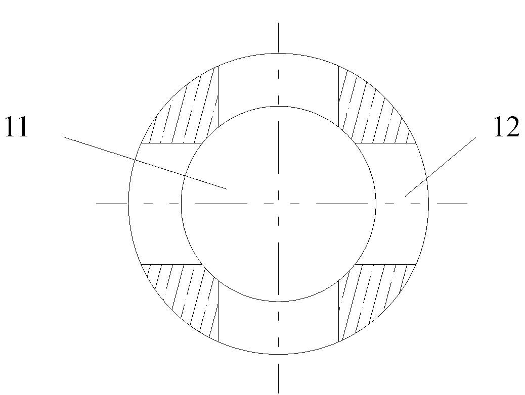 Sliding water gap device capable of preventing vortex