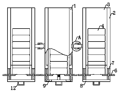 Combined-type storage box capable of providing convenience for taking bags