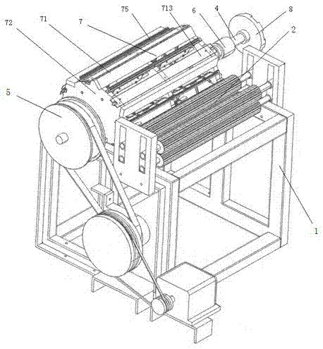 Cotton cutting drum for full-automatic cotton cutting machine