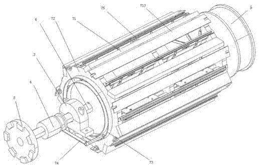 Cotton cutting drum for full-automatic cotton cutting machine