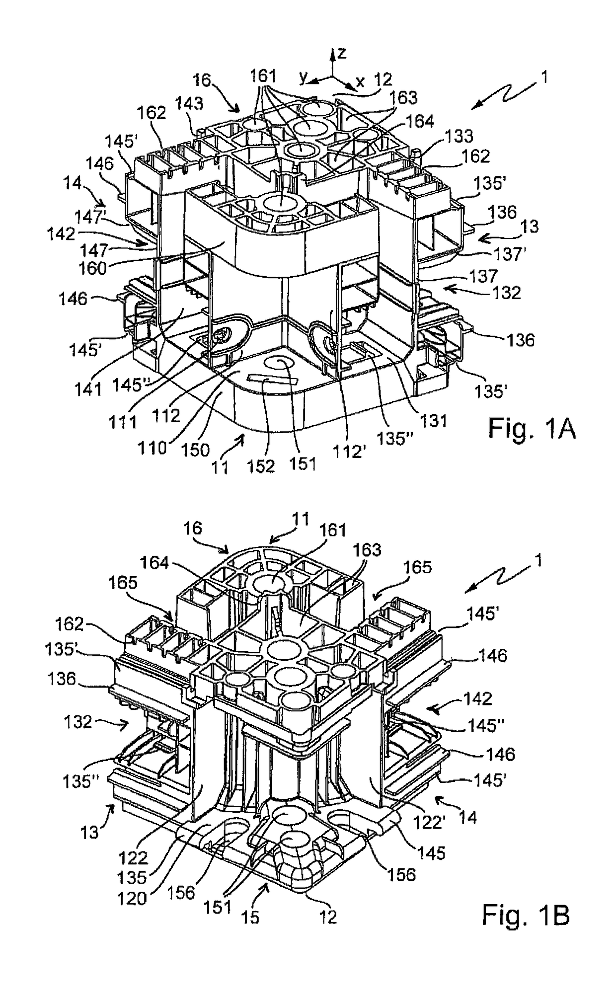 Mounting frame for a switchgear cabinet or a rack