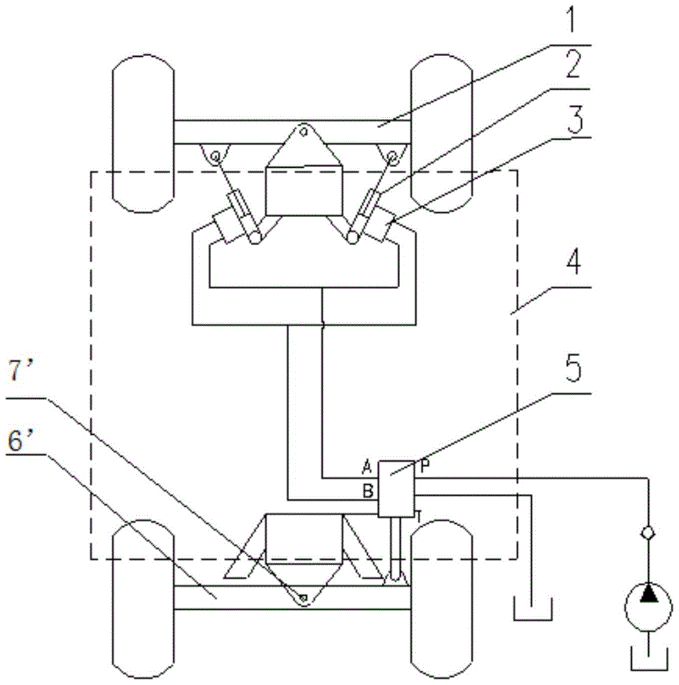 Axle balance control system of self-propelled high-altitude operation vehicle