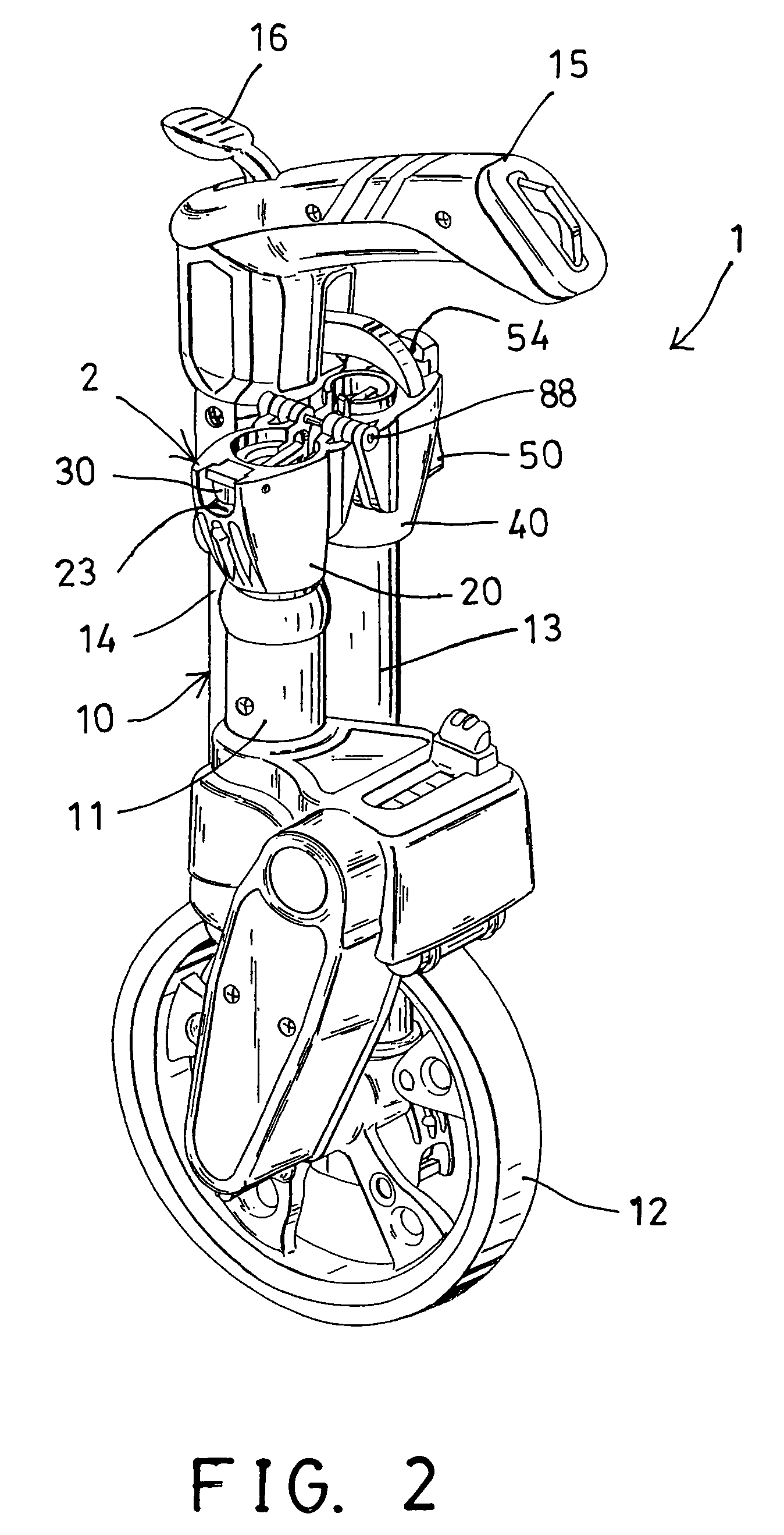 Wheeled distance measuring device