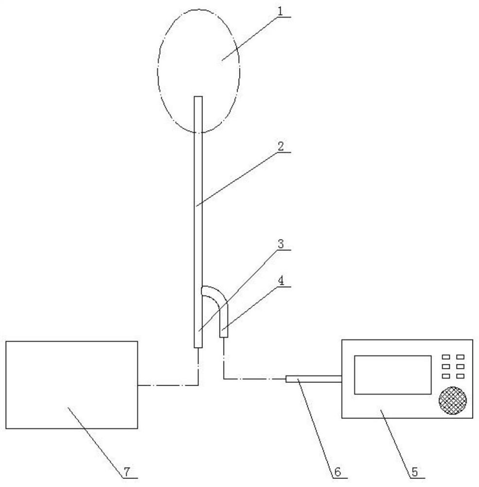 Noninvasive bladder pressure measuring device and measuring method thereof