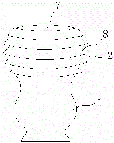 Craft ceramic lamp decoration