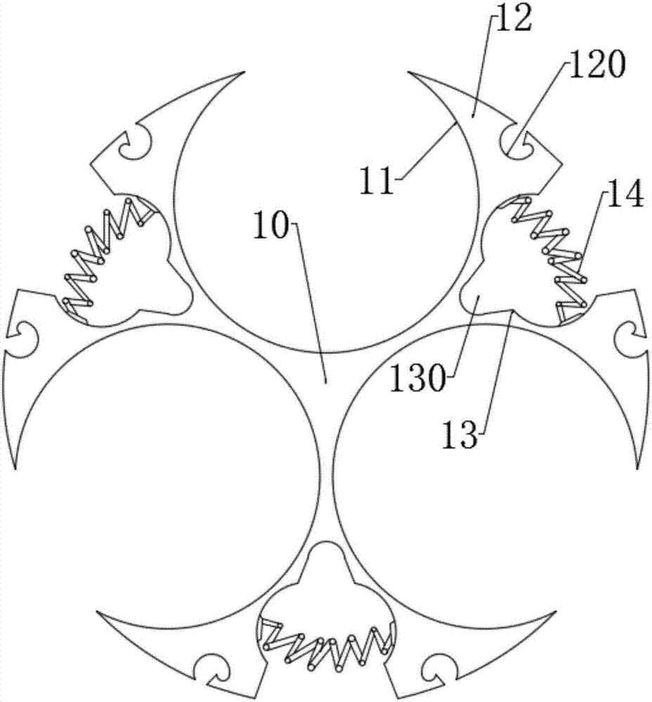 Stable and conveniently assembled and dissembled multiple-conductive-core cable and manufacturing method therefor