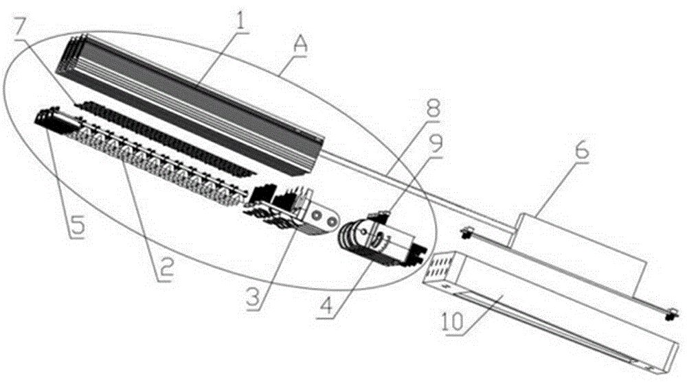 LED (light-emitting diode) high pole street lamp