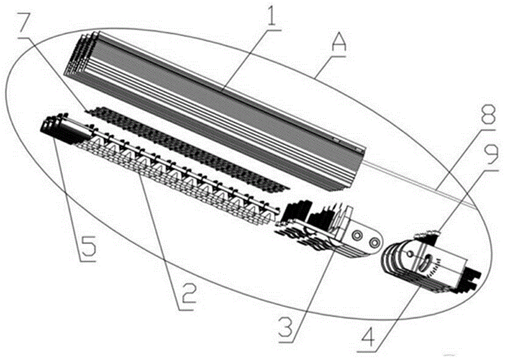 LED (light-emitting diode) high pole street lamp