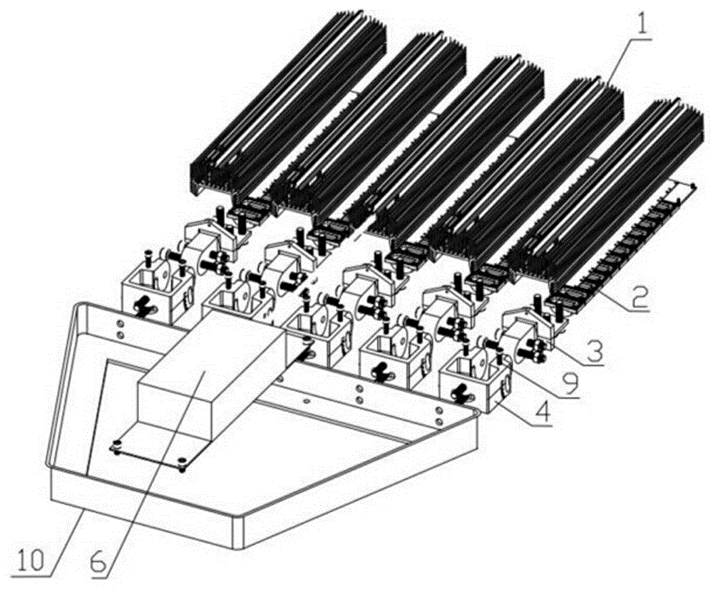 LED (light-emitting diode) high pole street lamp