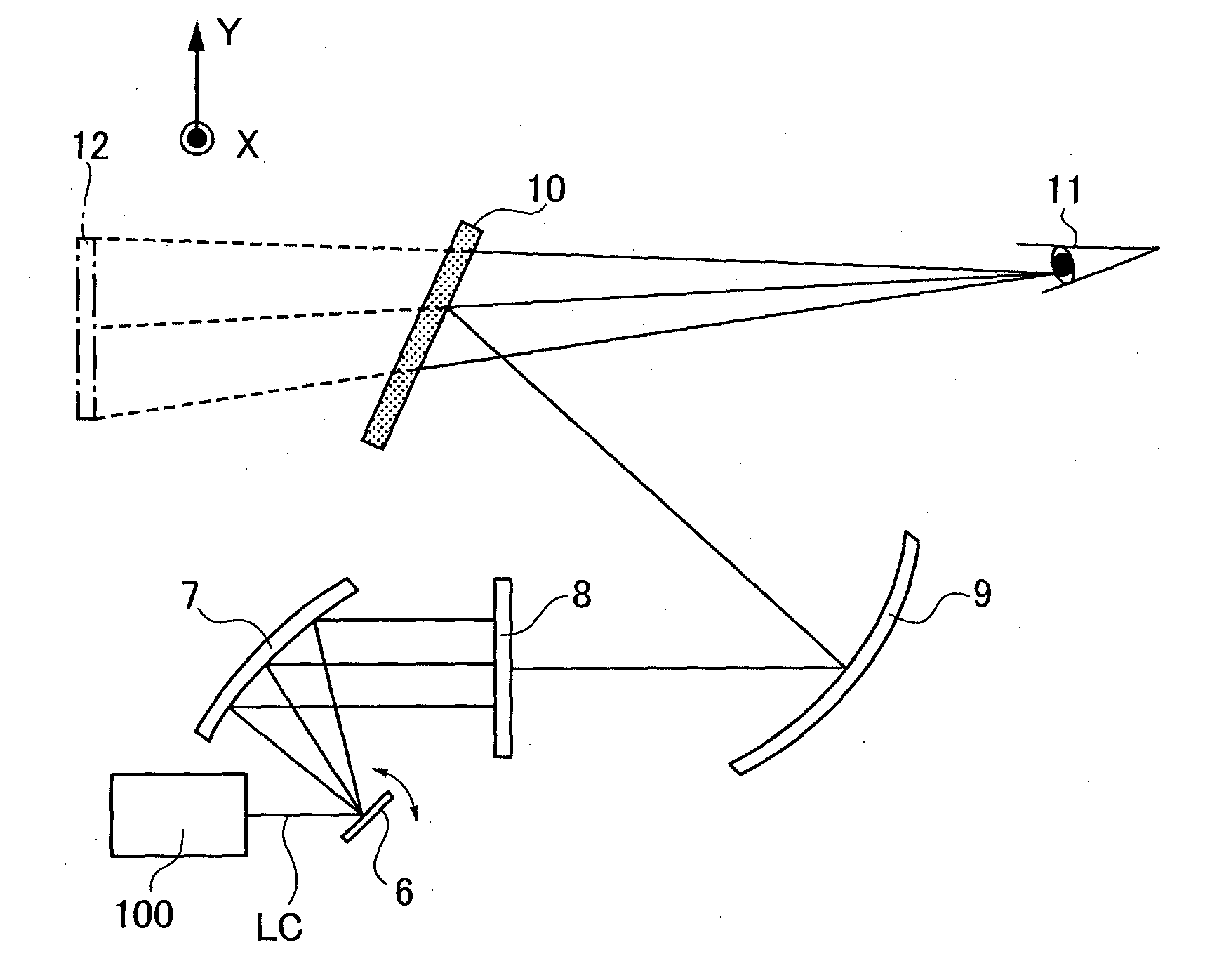 Lens array and image display device incorporating the same