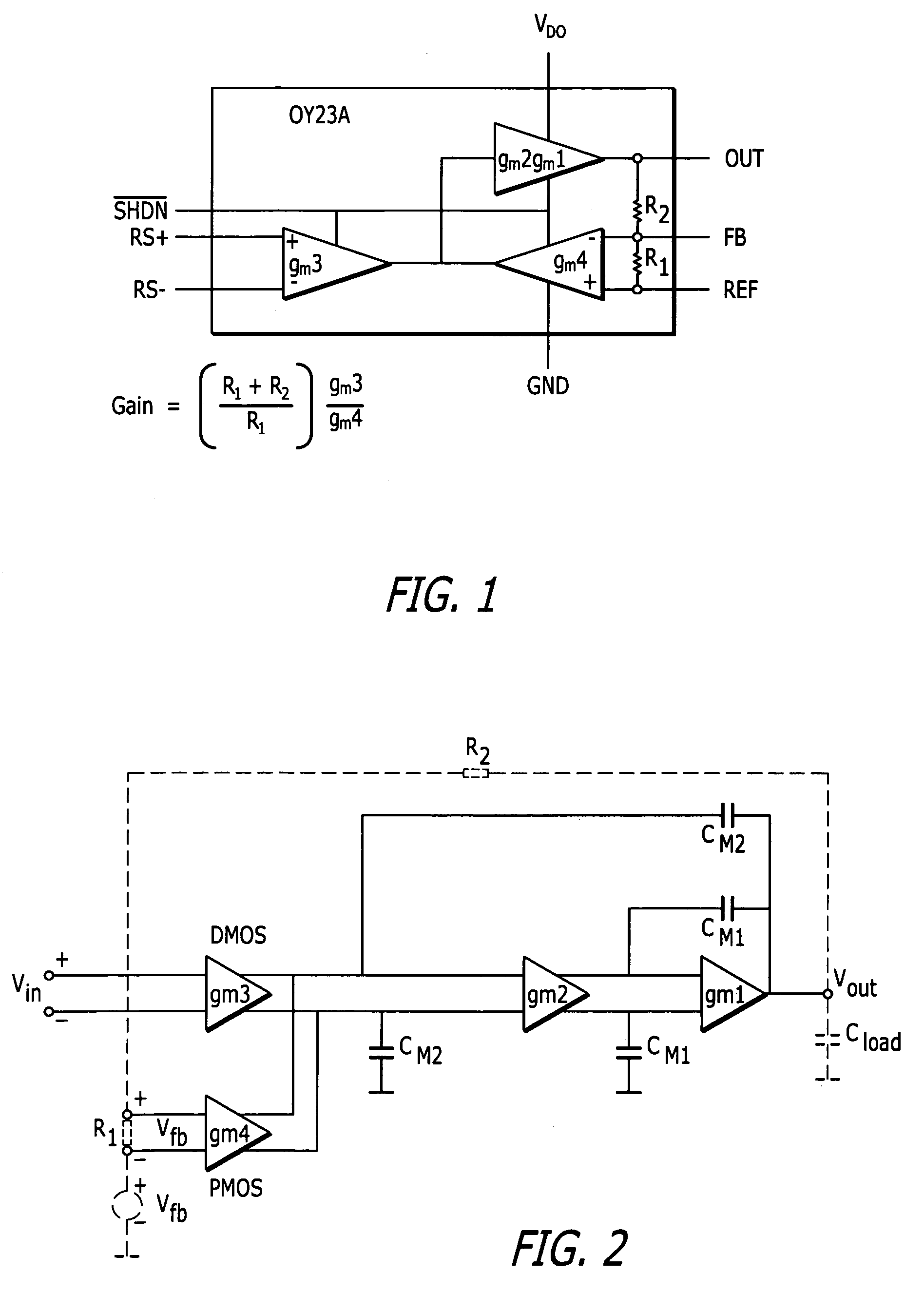 Chopper stabilized amplifiers combining low chopper noise and linear frequency characteristics