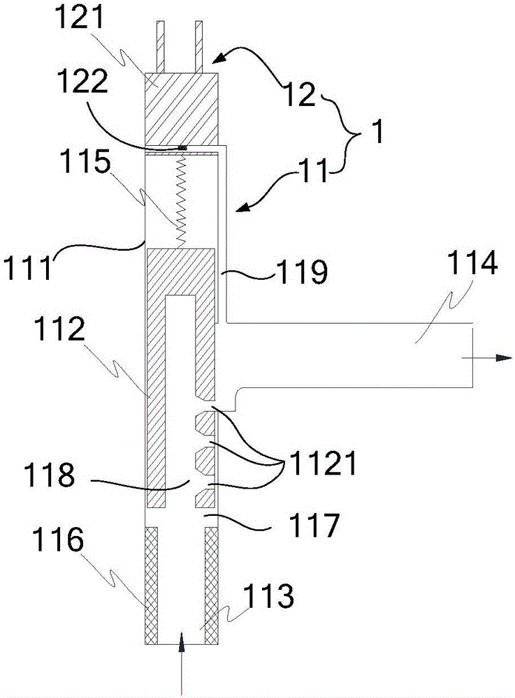 Unloading valve component for air conditioner and air conditioner