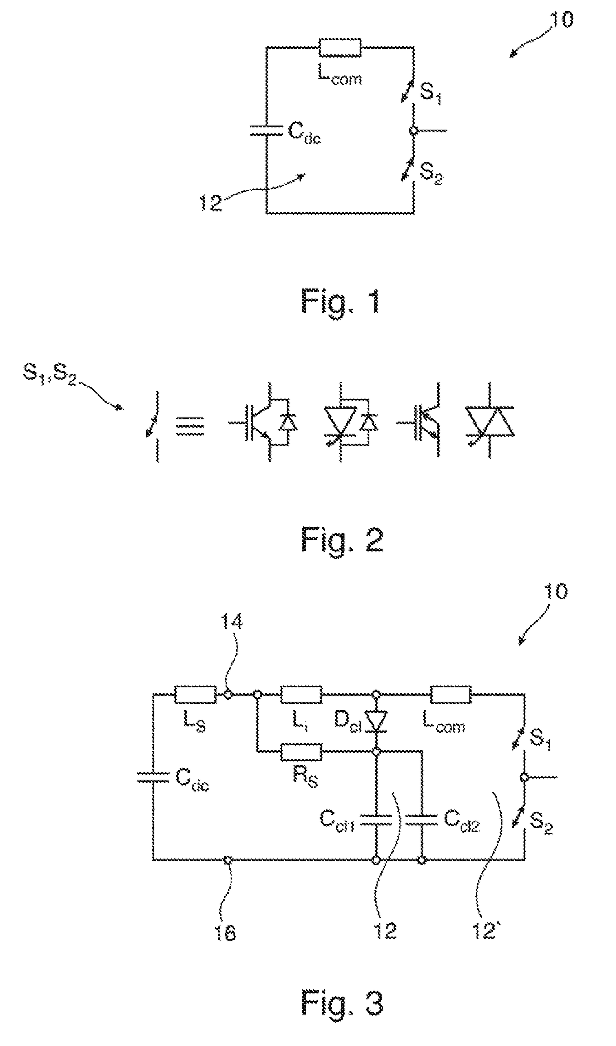 Semiconductor stack for converter with snubber capacitors