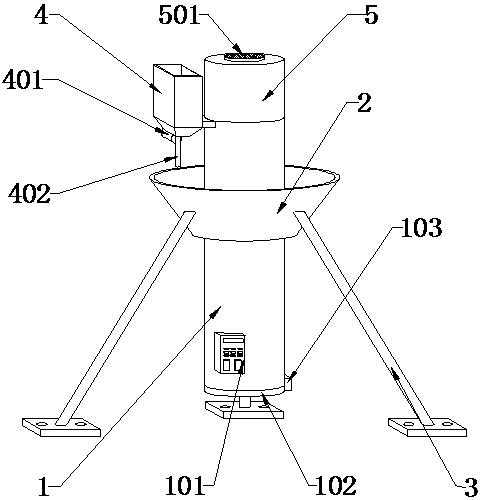 High-efficiency quantitative proportioning feed stirrer for animal husbandry