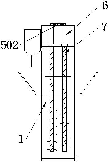 High-efficiency quantitative proportioning feed stirrer for animal husbandry