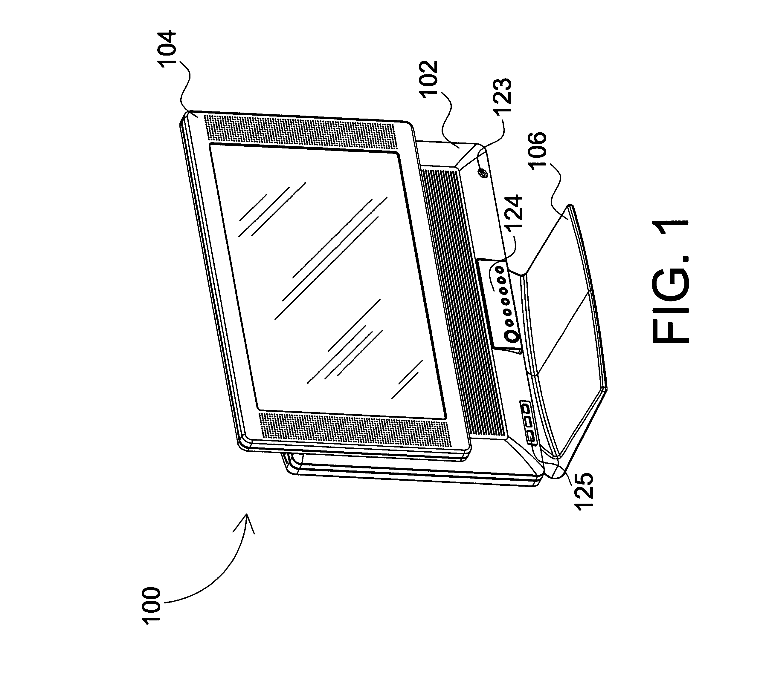 All-in-one computer with height adjustable display